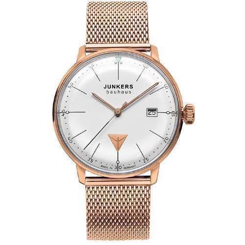 Image of Junkers Bauhaus rosaforgyldt Ronda 515 Swiss made quartz urværk Herre ur, model 6074M-1